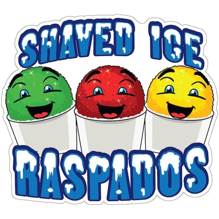 Shaved Ice Raspados Decal Concession Stand Food Truck Sticker